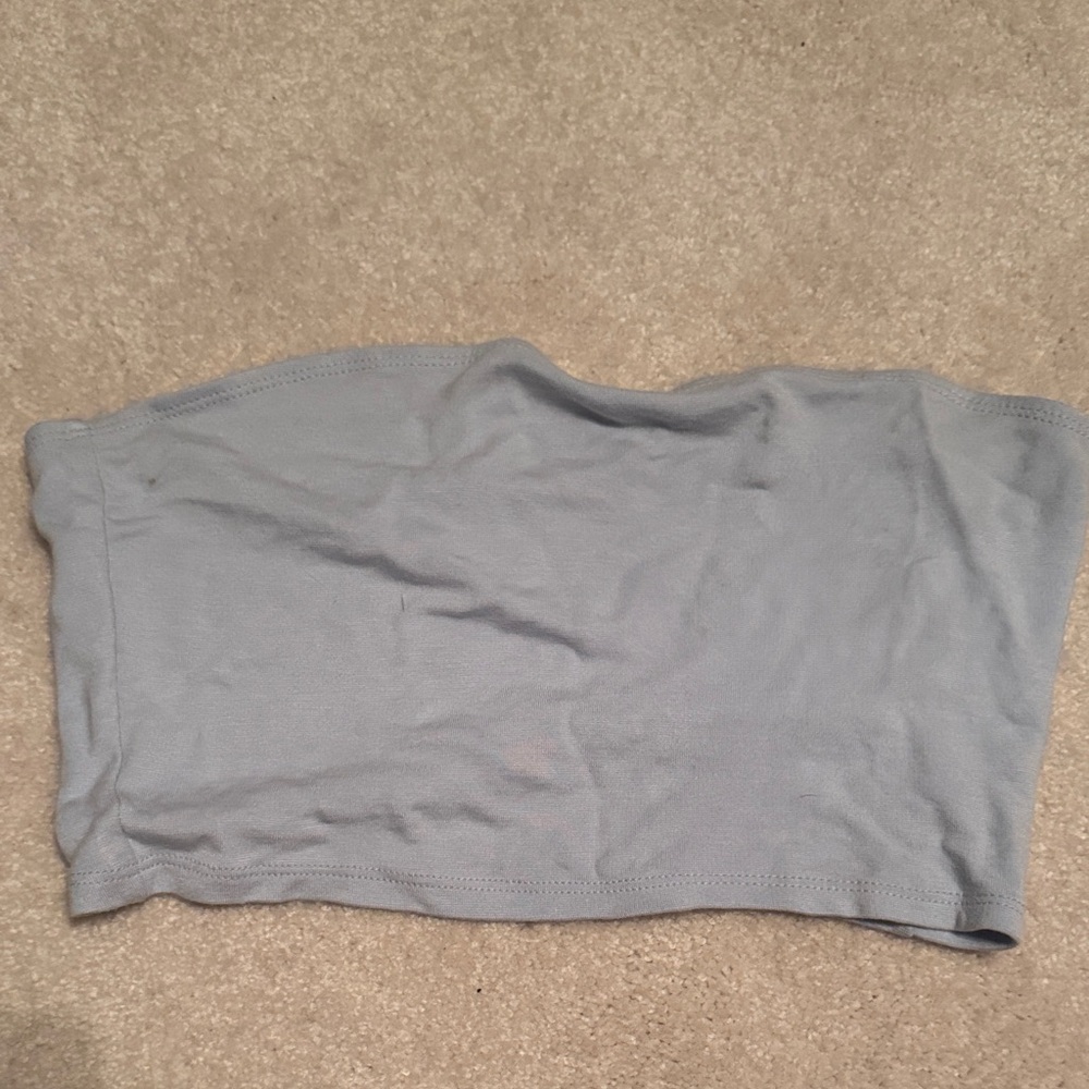 S GARAGE Light Blue Tube Top